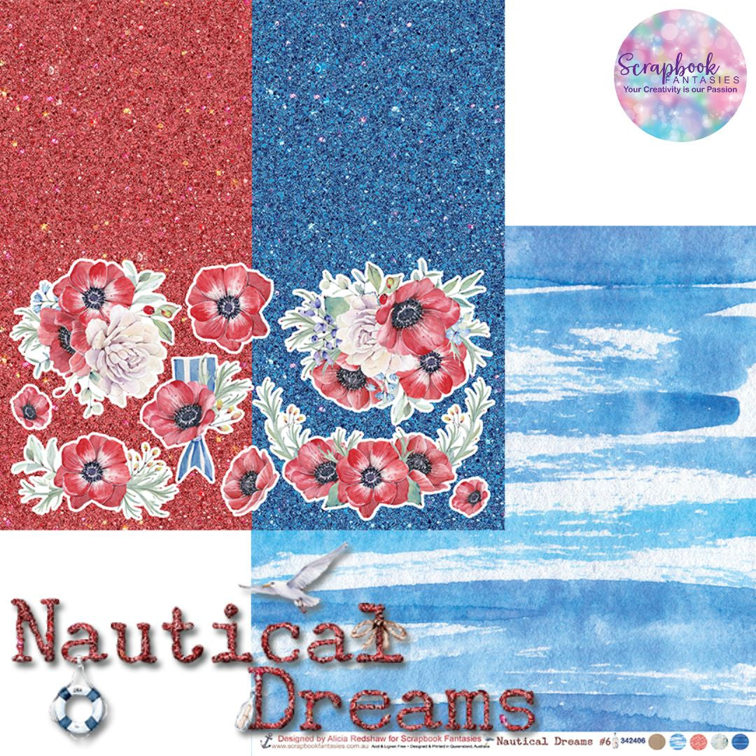 Nautical Dreams 12x12 Double-Sided Patterned Paper 6 - 342406