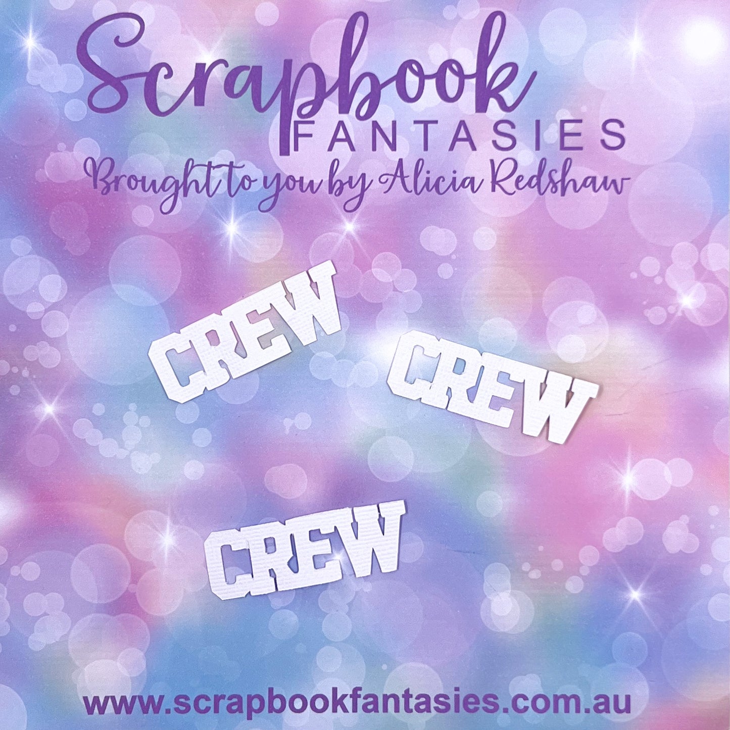 On Safari - Crew (mini block - 3 pack) 2.25"x0.75" White Linen Cardstock Title-Cut - Designed by Alicia Redshaw