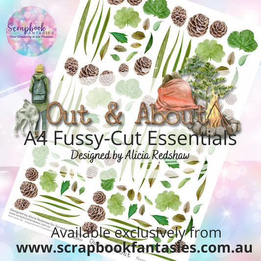 Our & About A4 Colour Fussy-Cut Essentials - Pinecones & Leaves 622800