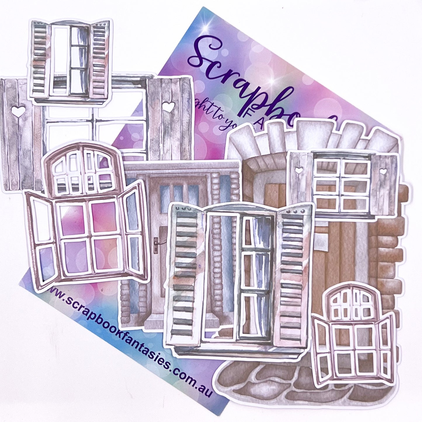 Peace & Joy Colour-Cuts - Doors & Windows (8 pieces) Designed by Alicia Redshaw