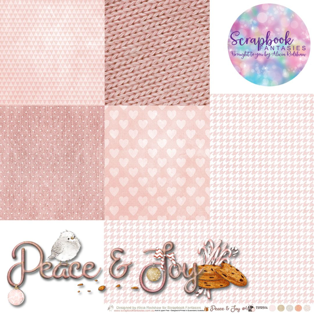 Peace & Joy 12x12 Double-Sided Patterned Paper 4