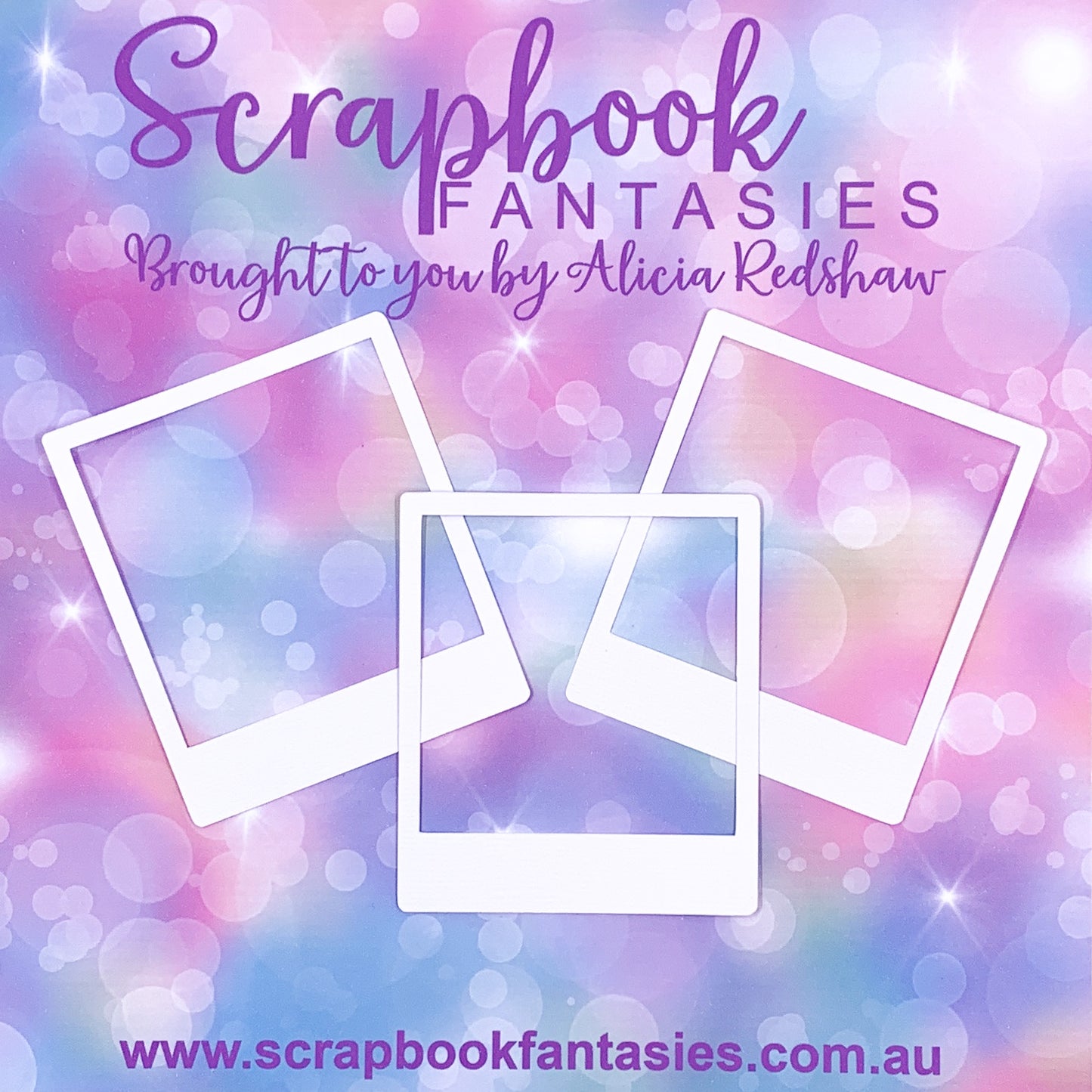 Getaway - Polaroid Frames (3 pack) 2.5"x3" White Linen Cardstock Picture-Cut - Designed by Alicia Redshaw