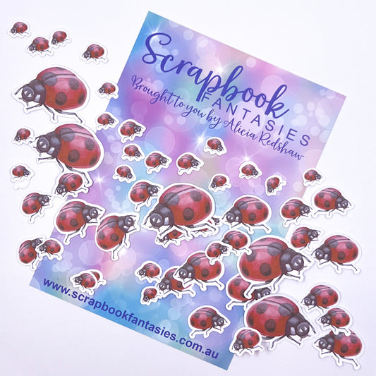 Redwood Farm Colour-Cuts Minis - Lady Bugs (over 50 pieces) Designed by Alicia Redshaw