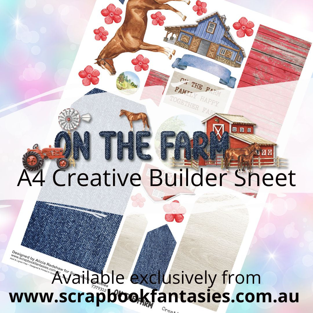 On the Farm A4 Creative Builder Sheet - 7379312