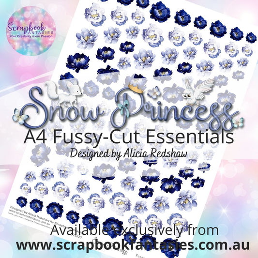 Snow Princess A4 Colour Fussy-Cut Essentials - Purple Roses 772620