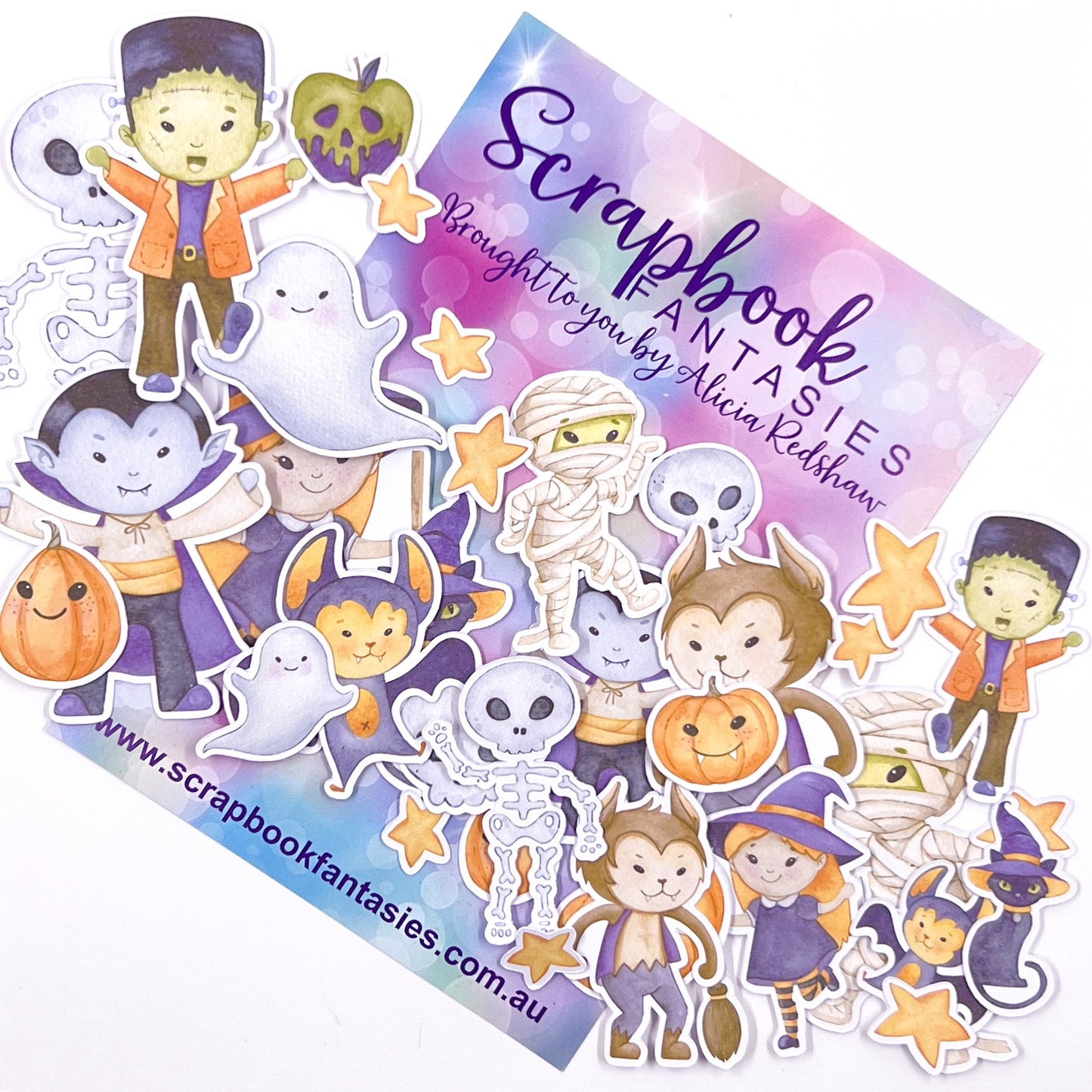 Spooktacular Colour-Cuts (35 pieces) Spooky Creatures - Designed by Alicia Redshaw