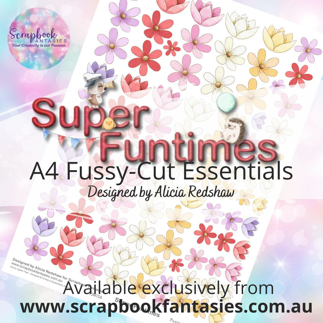 Super Funtimes A4 Colour Fussy-Cut Essentials - Flowers 1 738016