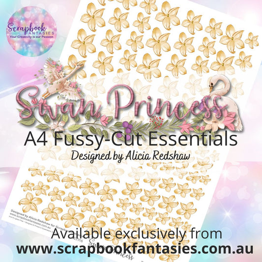 Swan Princess A4 Colour Fussy-Cut Essentials - GoldenFlowers 217706