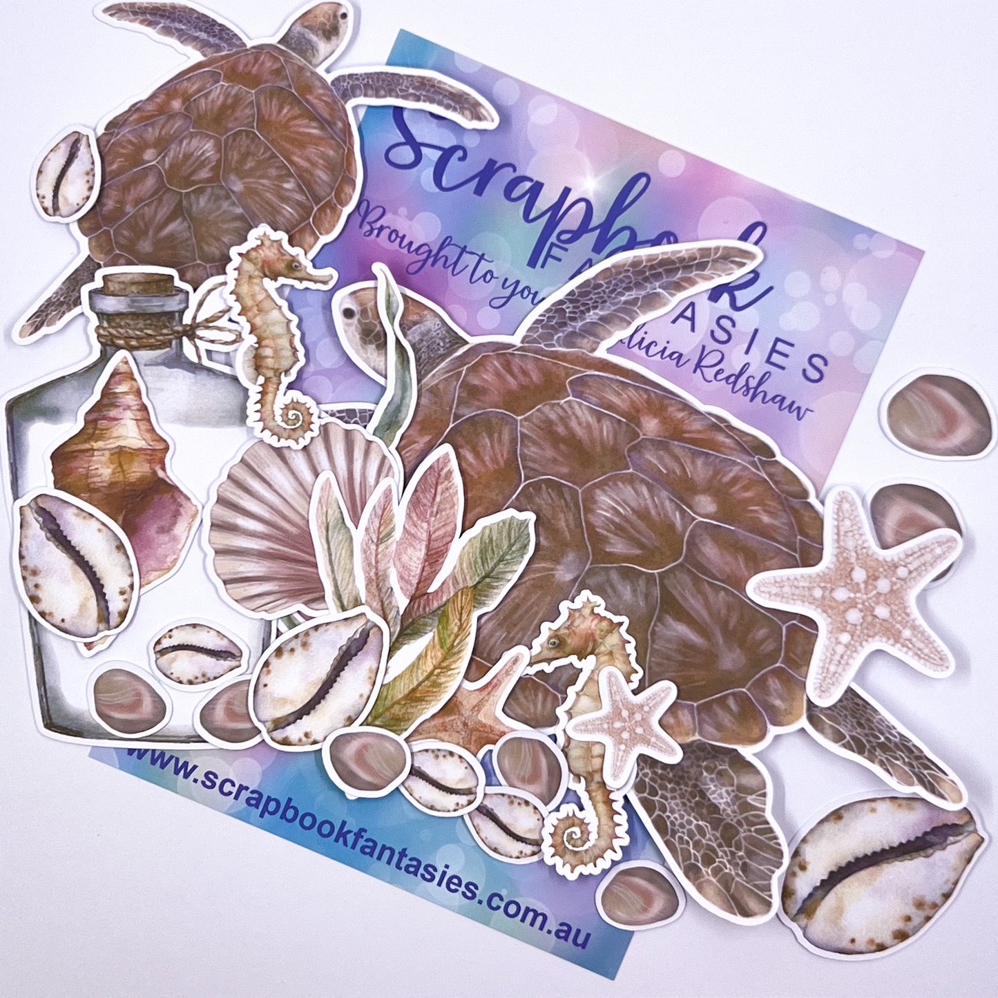 the islands Colour-Cuts - Turtle Build-a-Scene (26 pieces) Designed by Alicia Redshaw