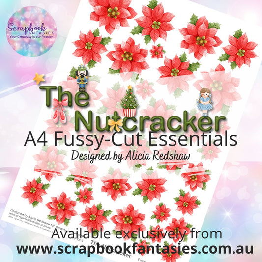 The Nutcracker A4 Colour Fussy-Cut Essentials - Poinsettias 963003