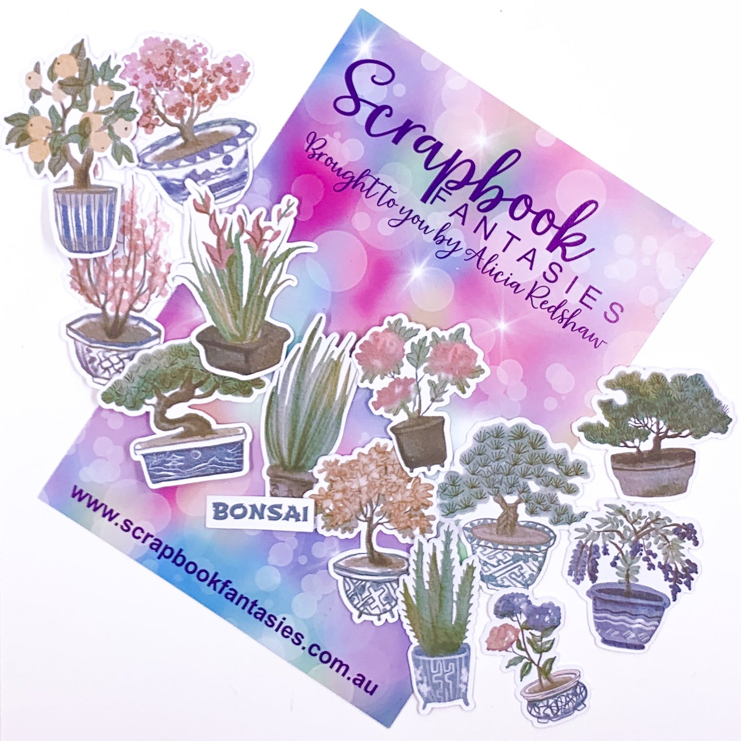 Tranquility - Bonsai Colour-Cuts Minis (14 pieces) Designed by Alicia Redshaw