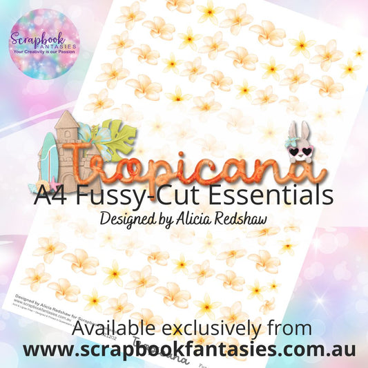 Tropicana A4 Colour Fussy-Cut Essentials - Golden Frangipanis 821202