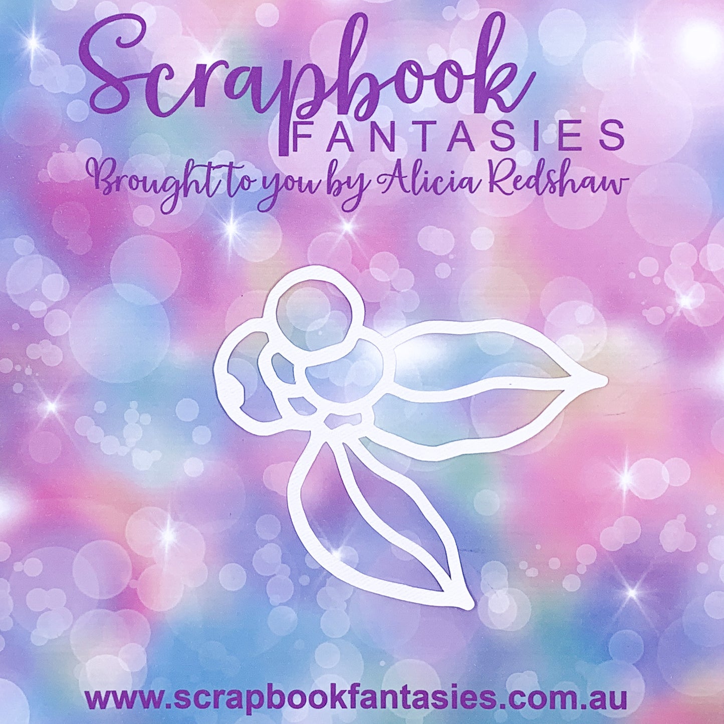 Christmas Berry Bunch 3"x3.75" White Linen Cardstock Cutout - Designed by Alicia Redshaw