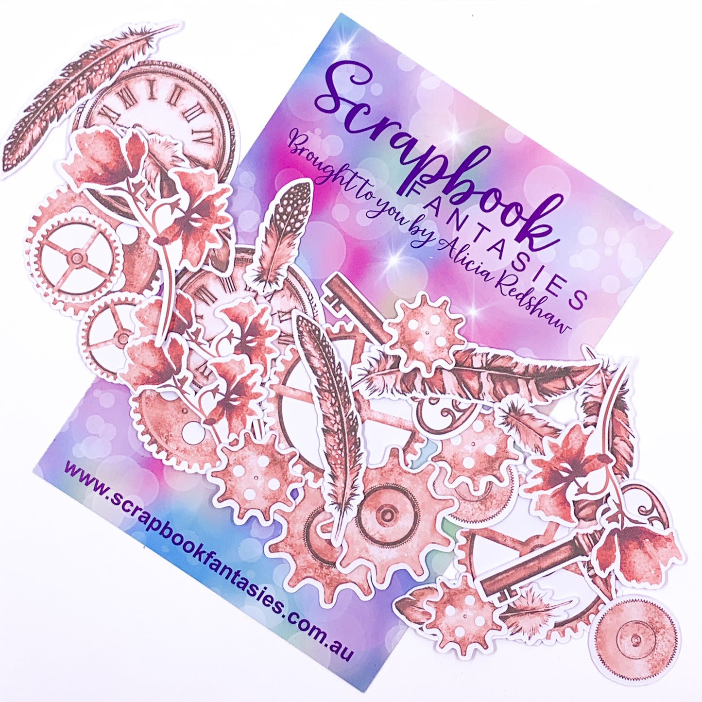 Colour-Cuts - Steampunk & Feathers 12 (28 pieces) Designed by Alicia Redshaw