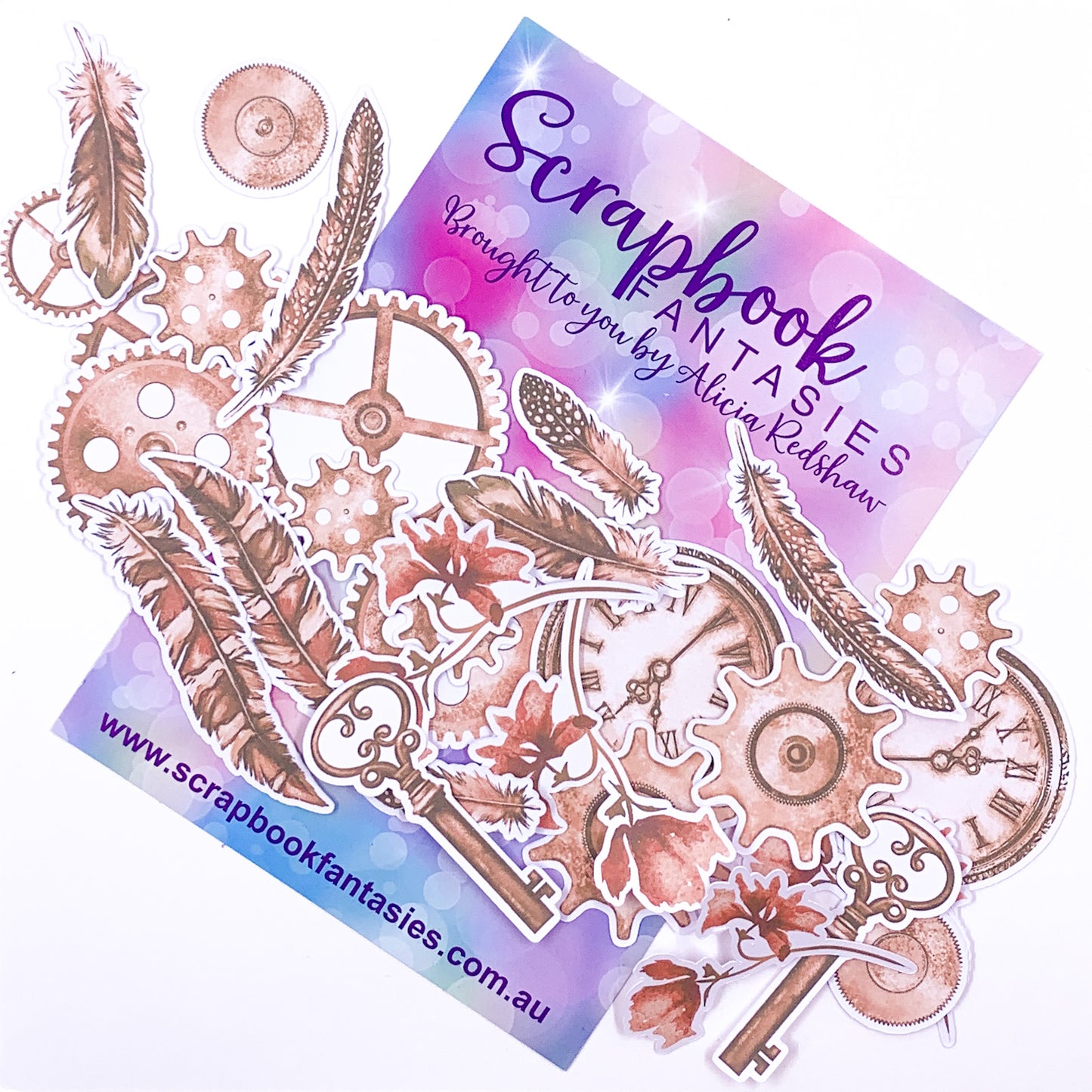 Colour-Cuts - Steampunk & Feathers 13 (28 pieces) Designed by Alicia Redshaw