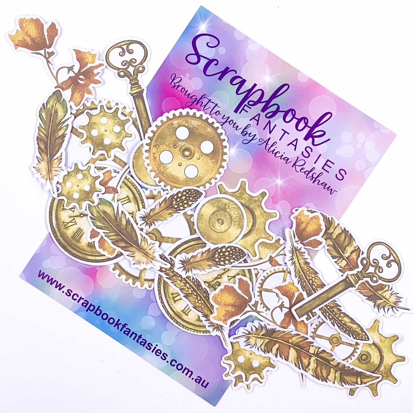 Colour-Cuts - Steampunk & Feathers 14 (28 pieces) Designed by Alicia Redshaw