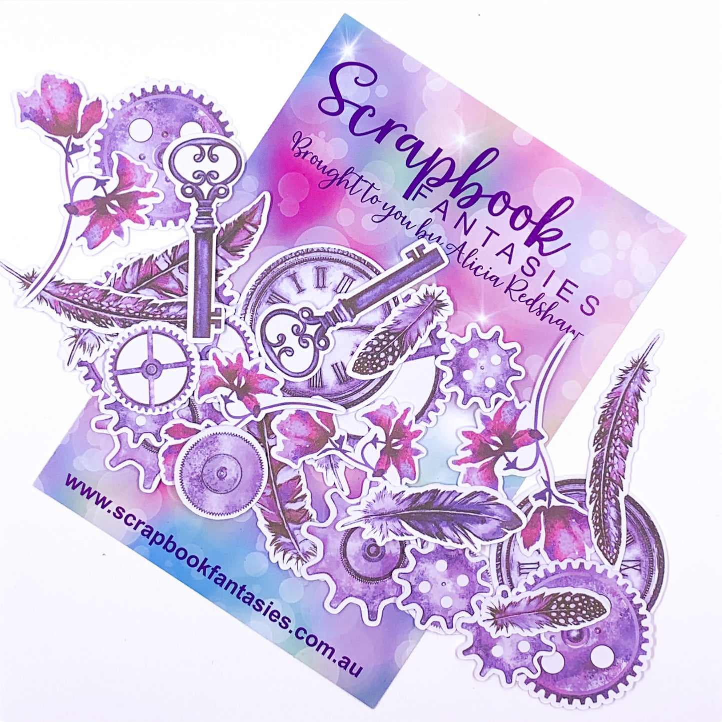 Colour-Cuts - Steampunk & Feathers 17 (28 pieces) Designed by Alicia Redshaw