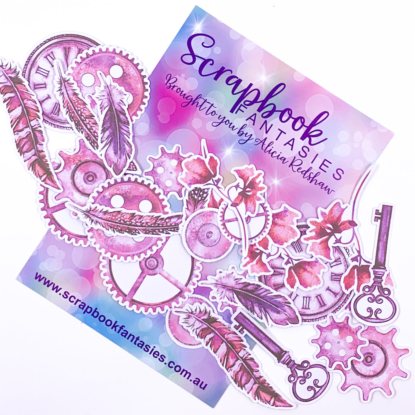 Colour-Cuts - Steampunk & Feathers 19 (28 pieces) Designed by Alicia Redshaw