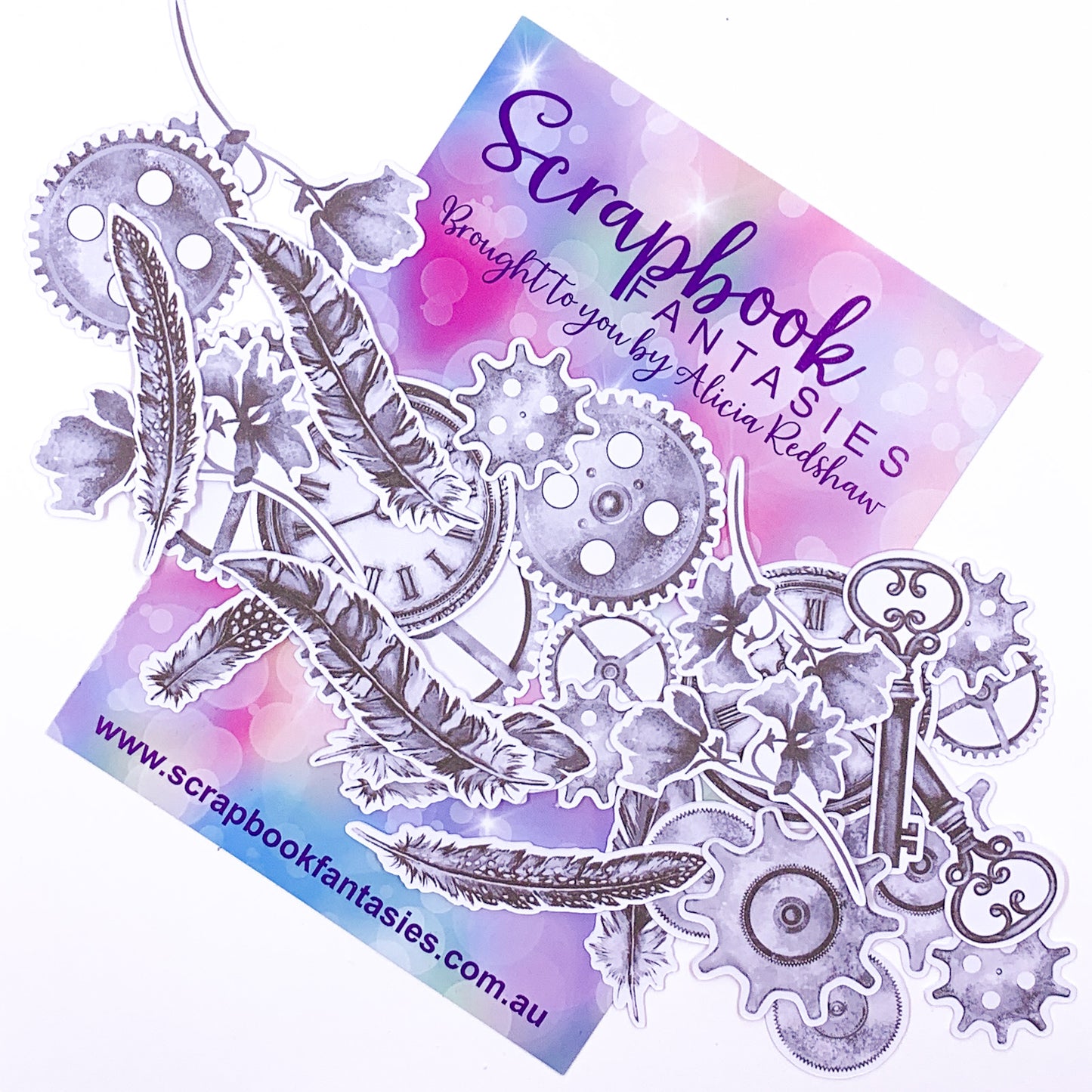 Colour-Cuts - Steampunk & Feathers 26 (28 pieces) Designed by Alicia Redshaw