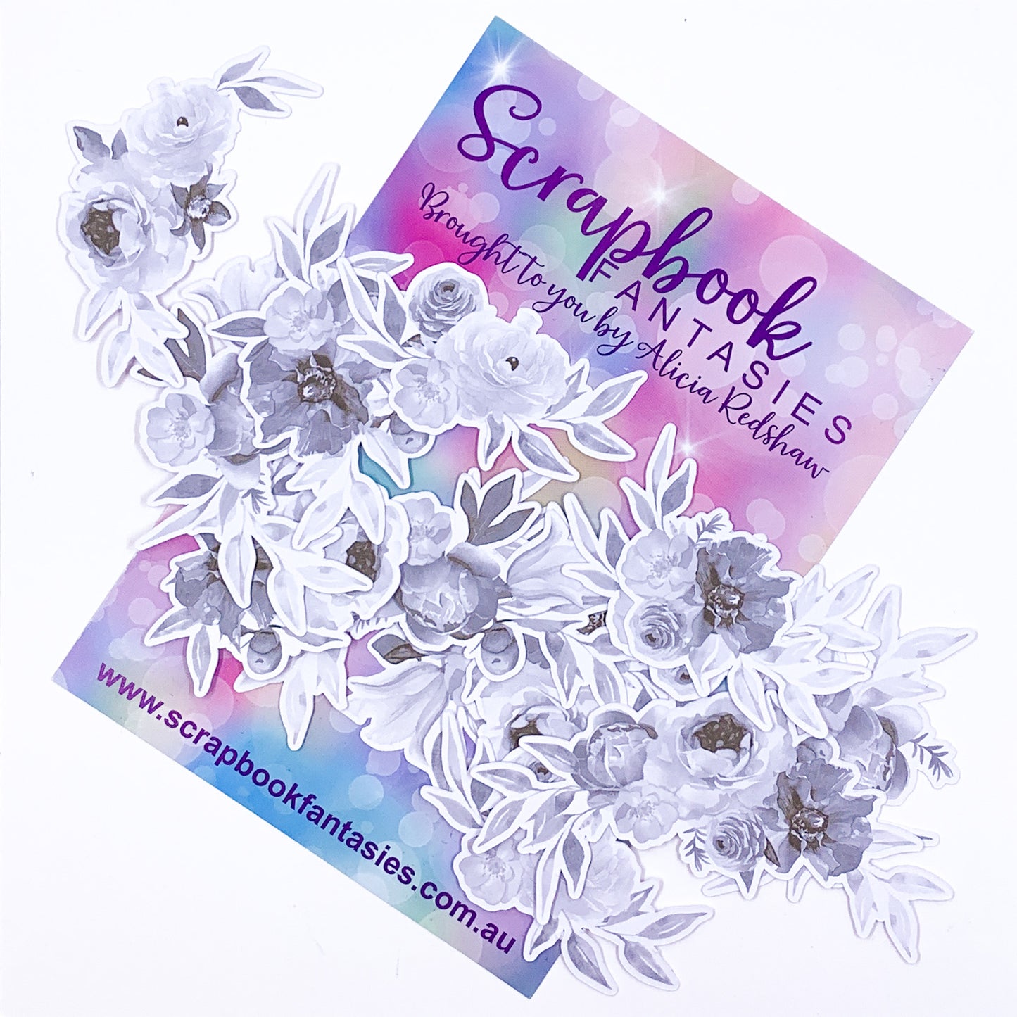 Colour-Cuts - Fantasy Flower Clusters 5 (13 pieces) Designed by Alicia Redshaw