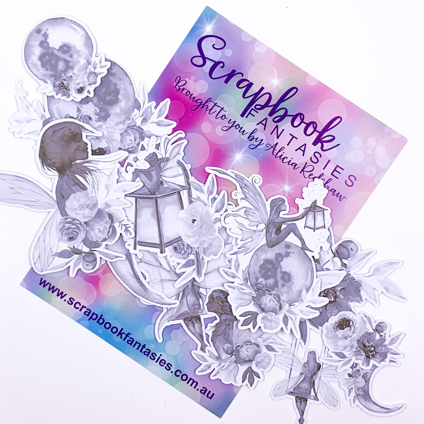 Colour-Cuts - Fantasy Fairy Scenes 5 (12 pieces) Designed by Alicia Redshaw