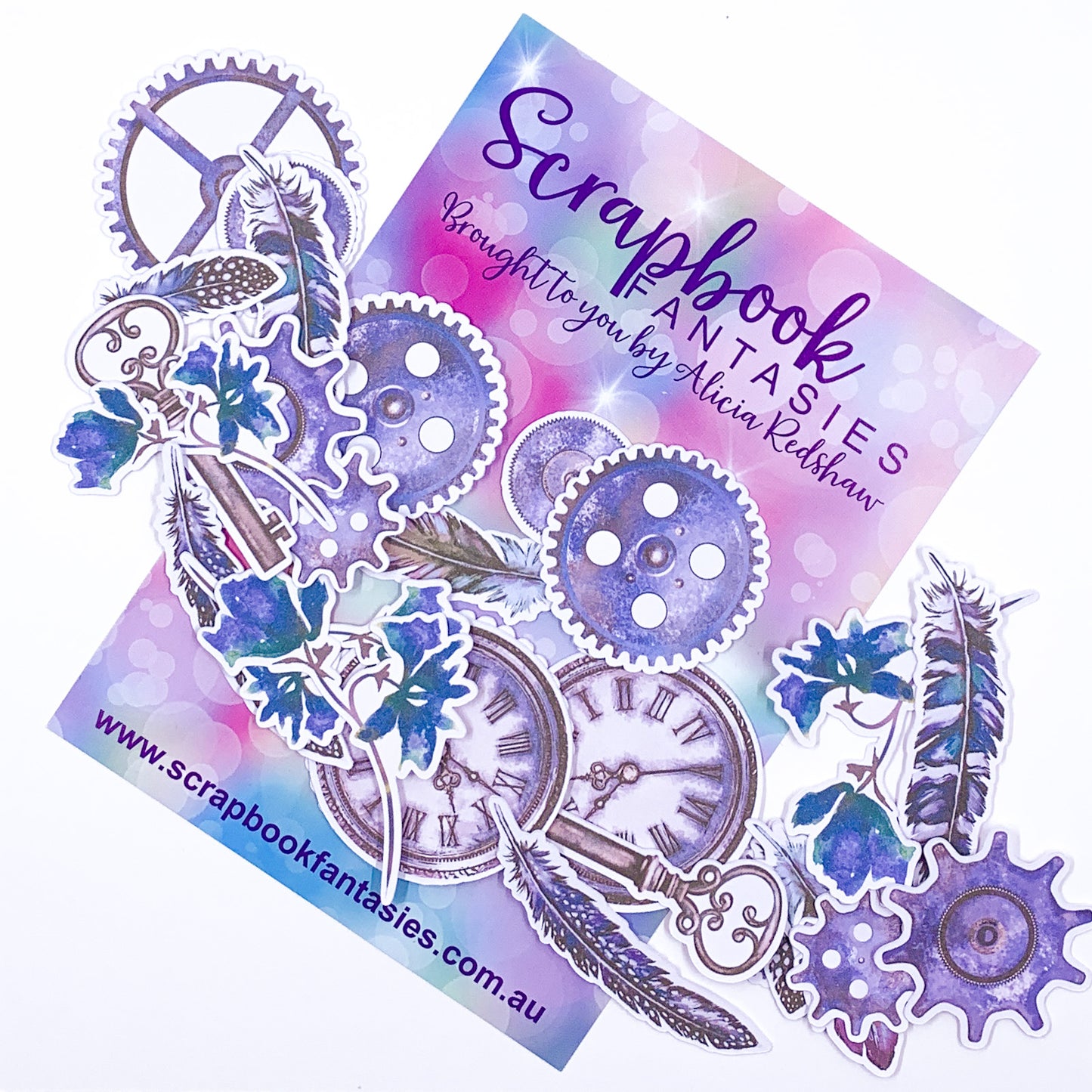 Colour-Cuts - Steampunk & Feathers 2 (28 pieces) Designed by Alicia Redshaw