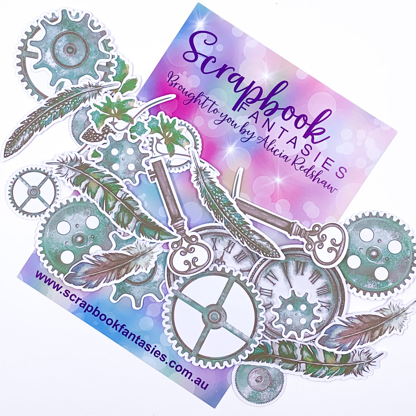 Colour-Cuts - Steampunk & Feathers 4 (28 pieces) Designed by Alicia Redshaw