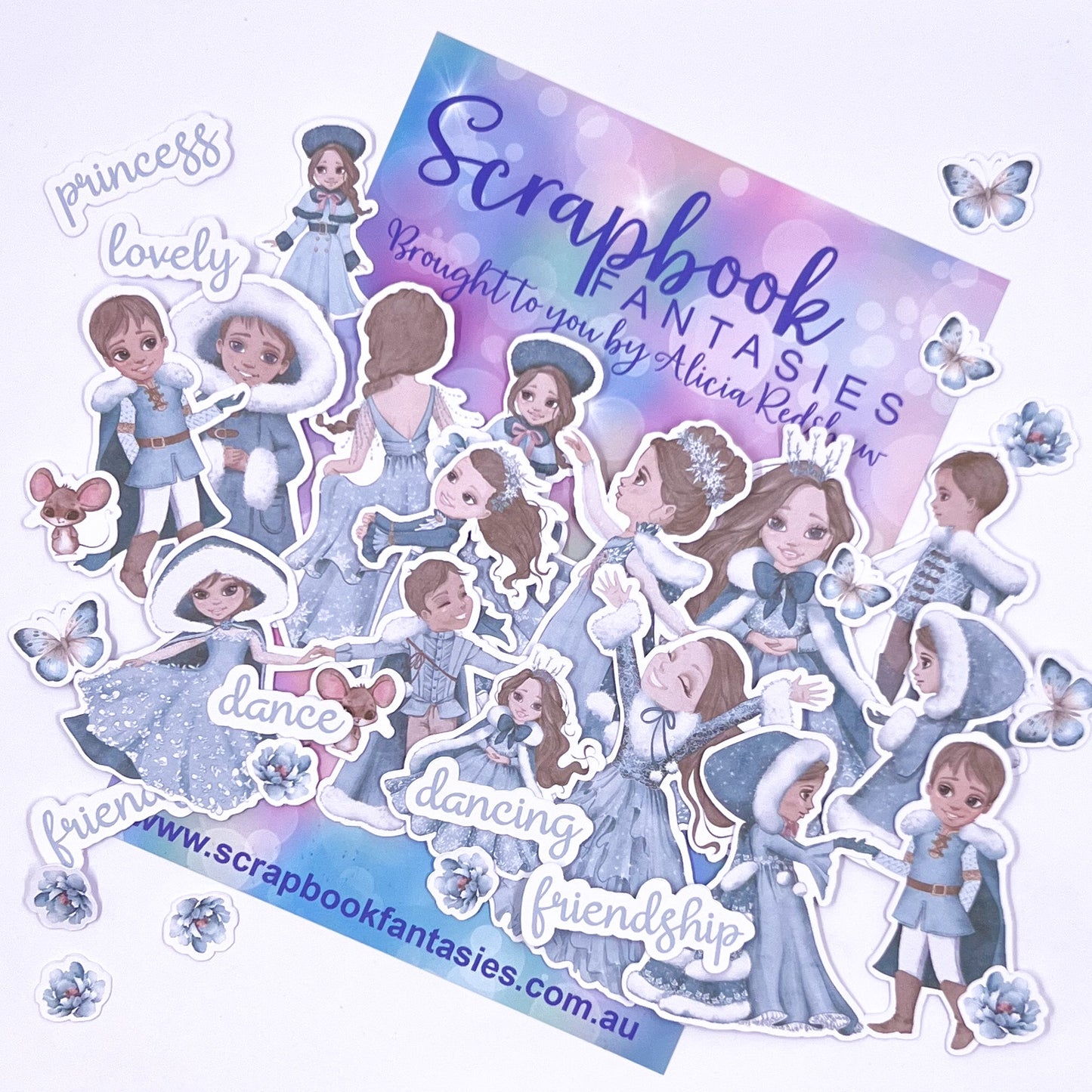 Snow Princess Colour-Cuts - Princes & Princesses 2 (34 pieces) Designed by Alicia Redshaw 14841