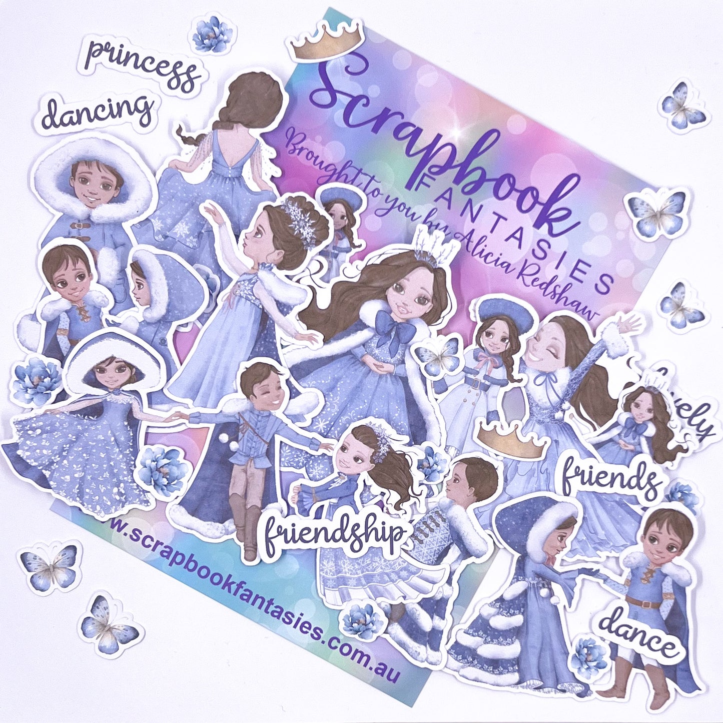 Snow Princess Colour-Cuts - Princes & Princesses 8 (34 pieces) Designed by Alicia Redshaw 14835