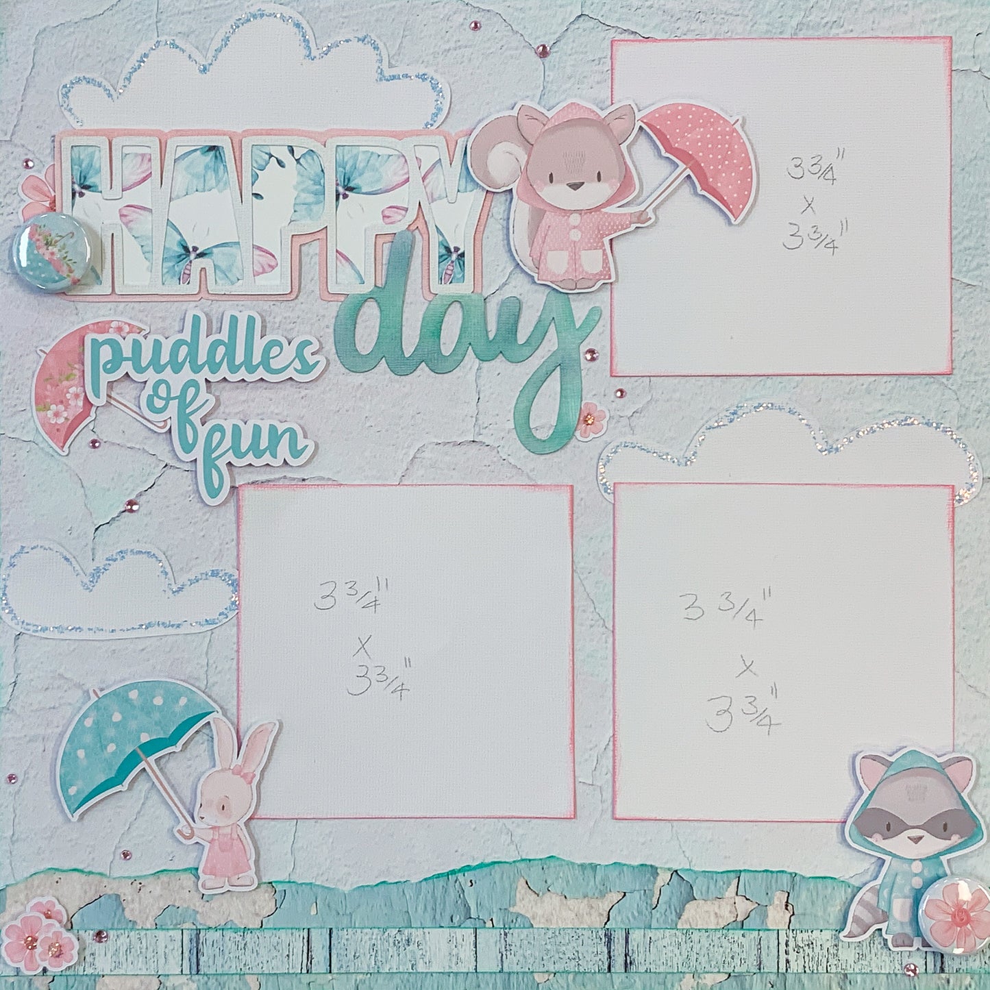 Cuties in the Rain Colour-Cuts (31 pieces) Designed by Alicia Redshaw