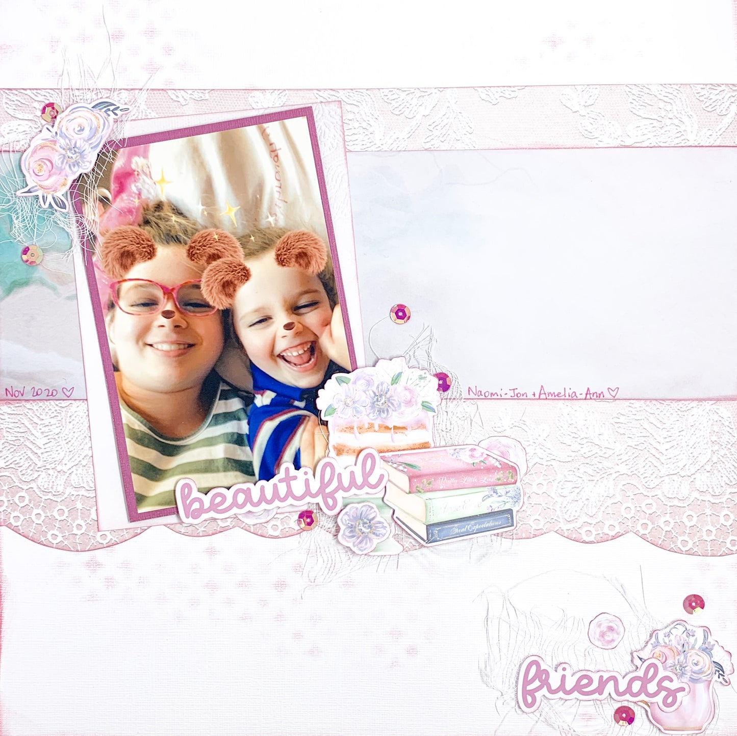 Springtime Tea Party 12x12 Double-Sided Patterned Paper 002 - Designed by Alicia Redshaw Exclusively for Scrapbook Fantasies