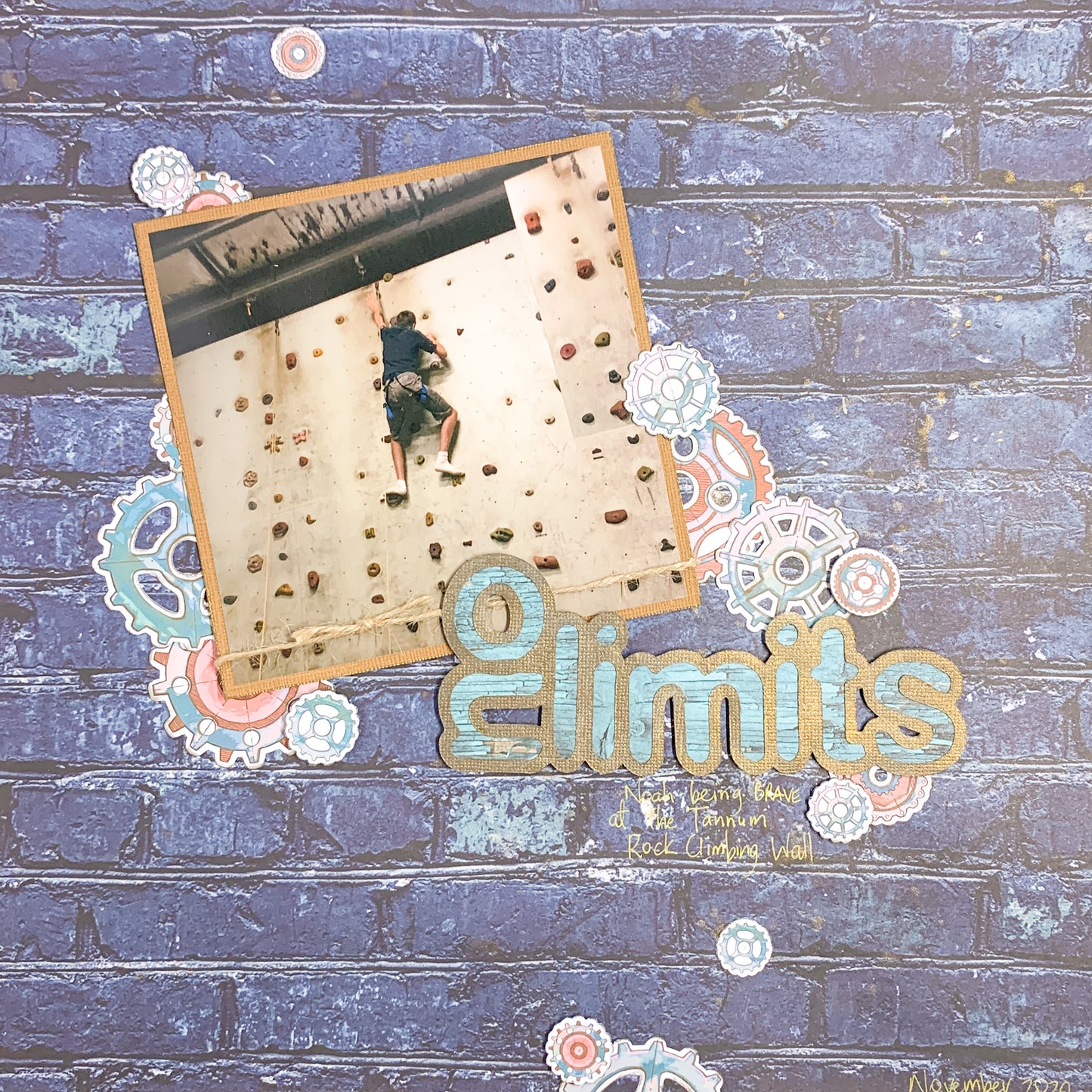 Robot Antics - No Limits 2.5"x5.75" White Linen Cardstock Title-Cut - Designed by Alicia Redshaw