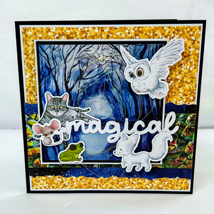 Magical Creatures - Magical (small script - 2 pack) 4"x1.25" White Linen Cardstock Title-Cut - Designed by Alicia Redshaw