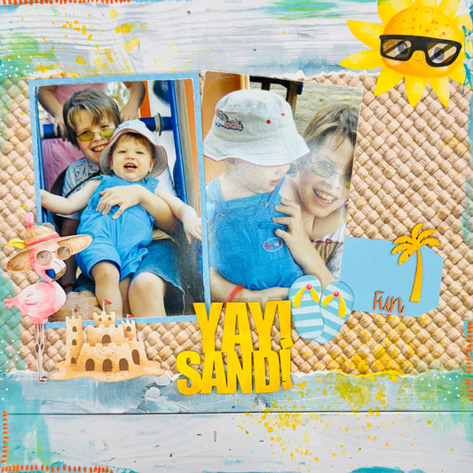 Yay Sand! Scrapbook Page