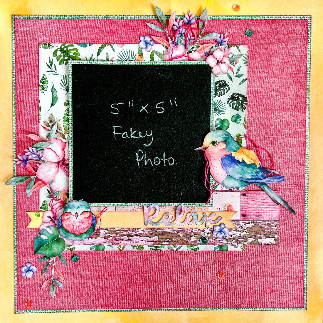 Tropical Ambience Scrapbook Layout by Alicia Redshaw