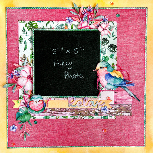Tropical Ambience Scrapbook Layout by Alicia Redshaw