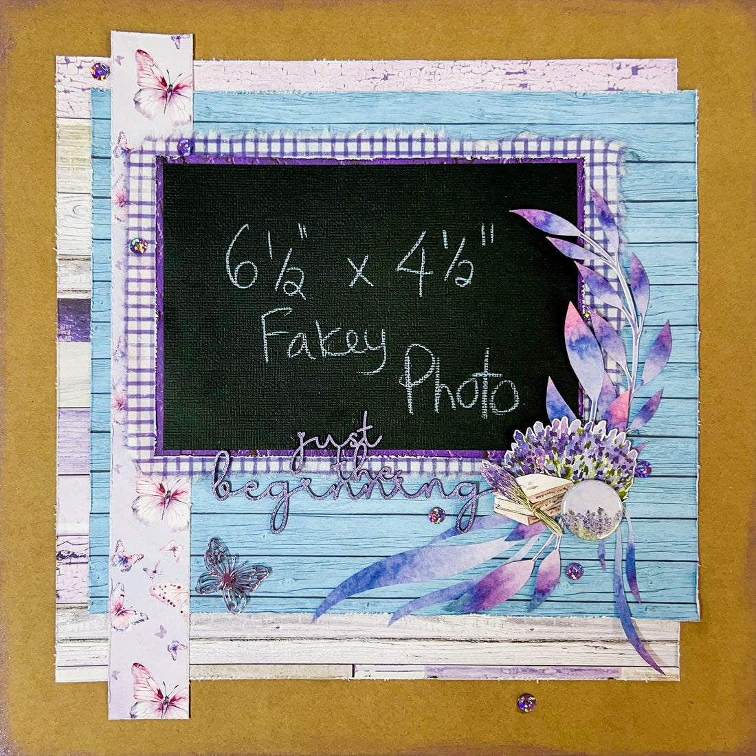 Lavender Dreams Scrapbooking Layout with Alicia Redshaw