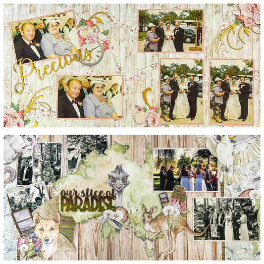 Wedding Photos Being Cherished with Scrapbooking