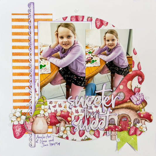 Sweeter than Sweet Scrapbook Layout