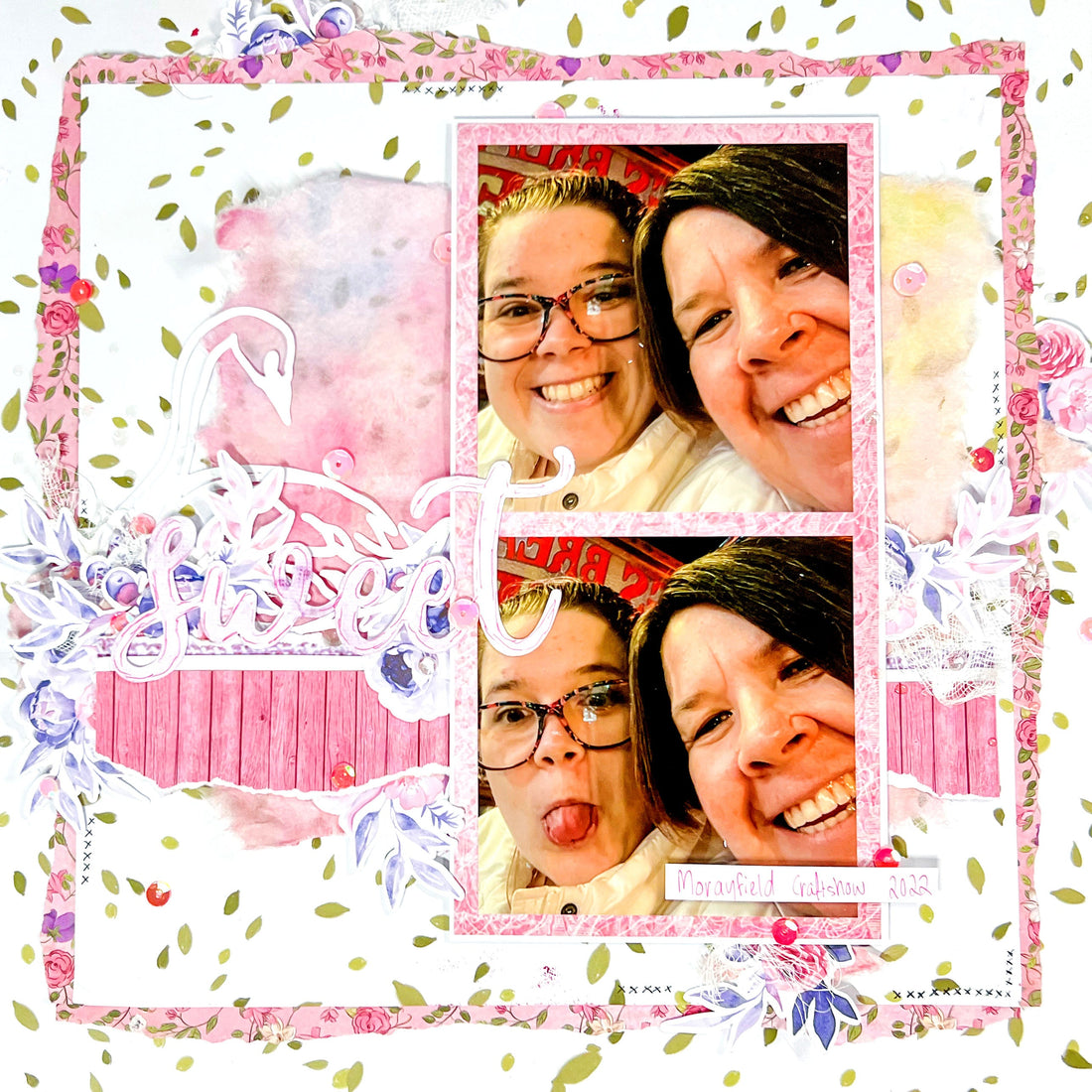 Sweet Swan Princess Scrapbook Page created by Naomi-Jon