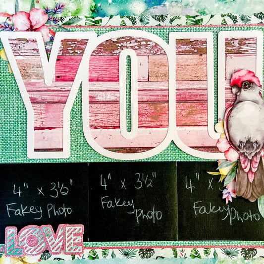 Tropical Ambience Scrapbook Layout with Alicia Redshaw