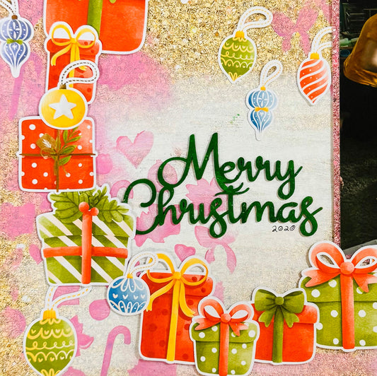 Merry Christmas Scrapbook Page