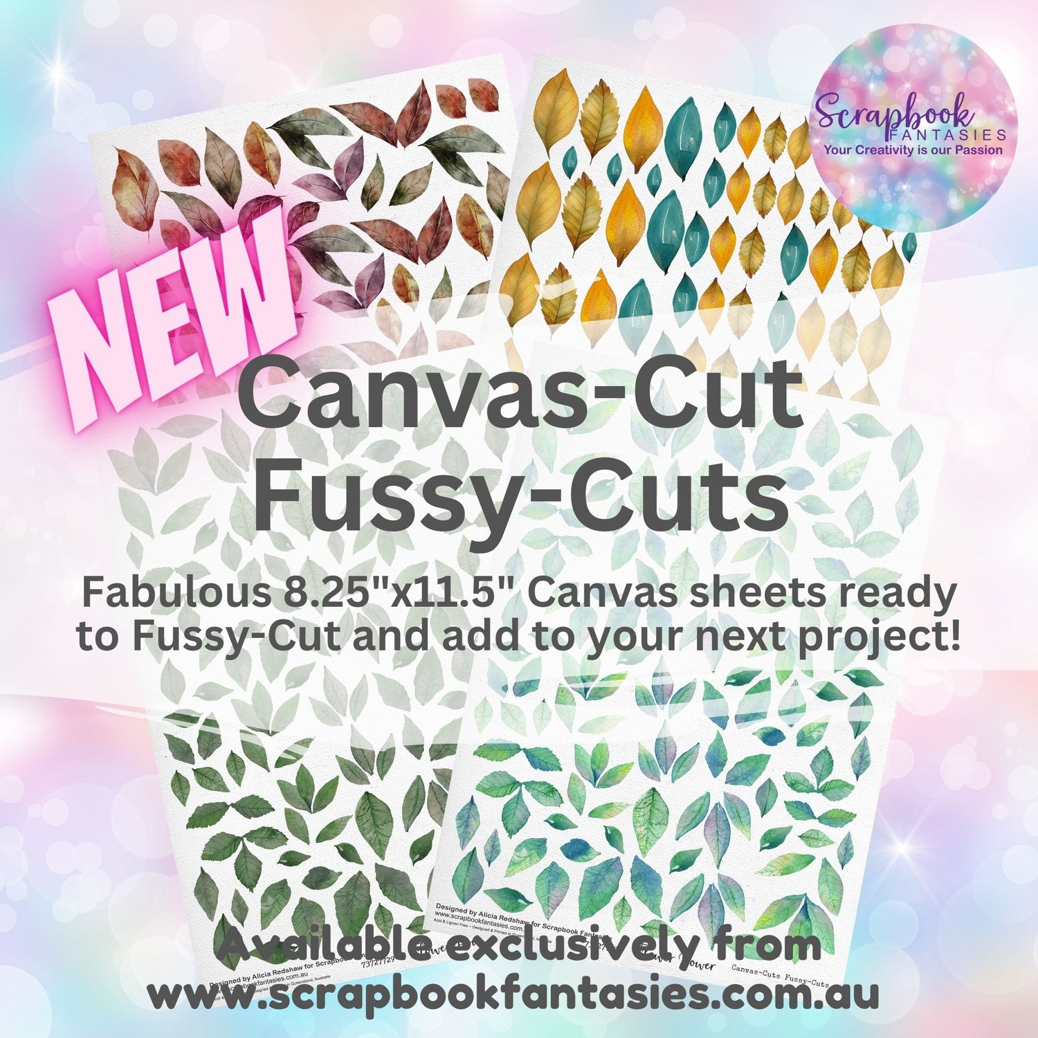 Canvas-Cuts Fussy-Cuts - exclusive to Scrapbook Fantasies!