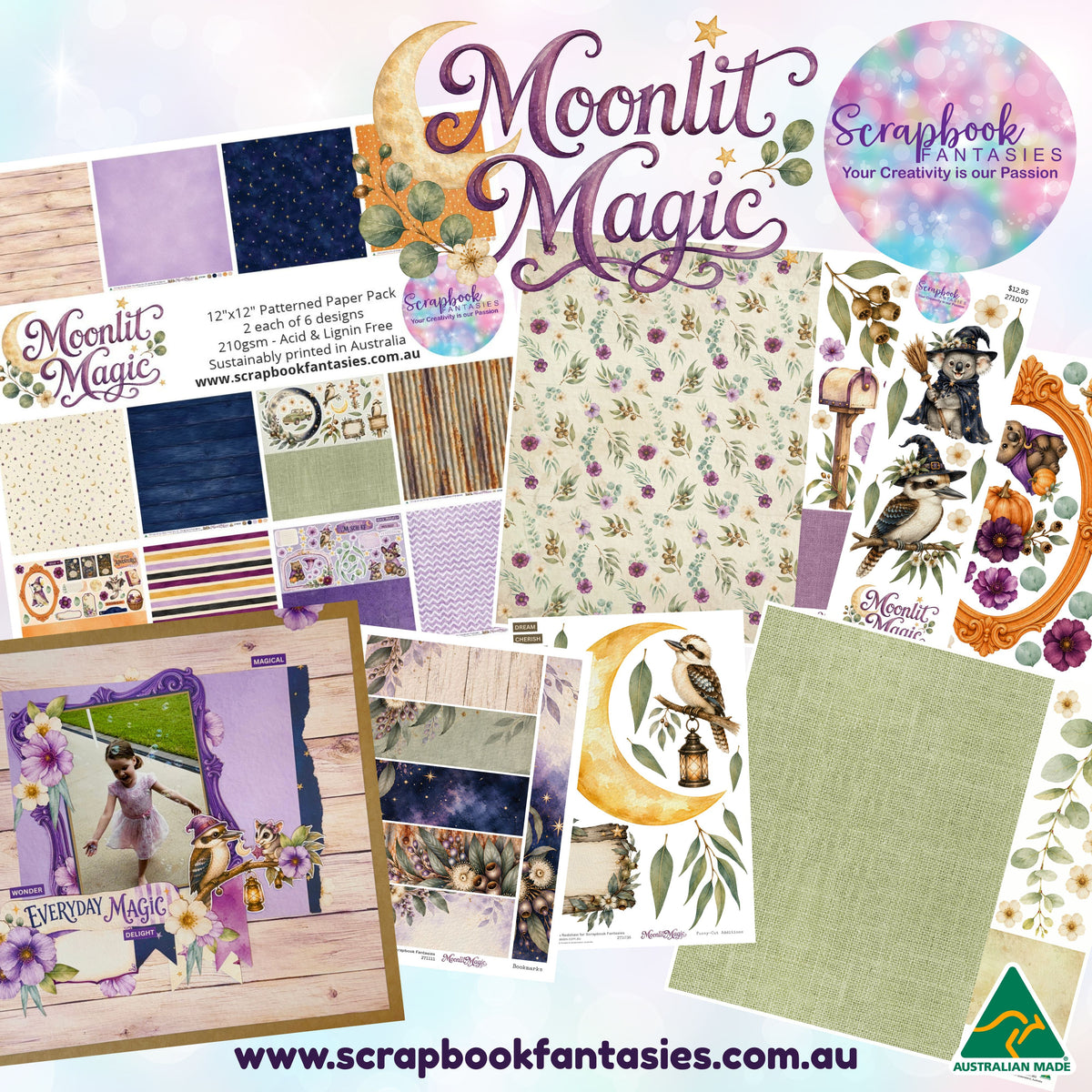 Moonlit Magic Scrapbooking and Papercrafting Collection