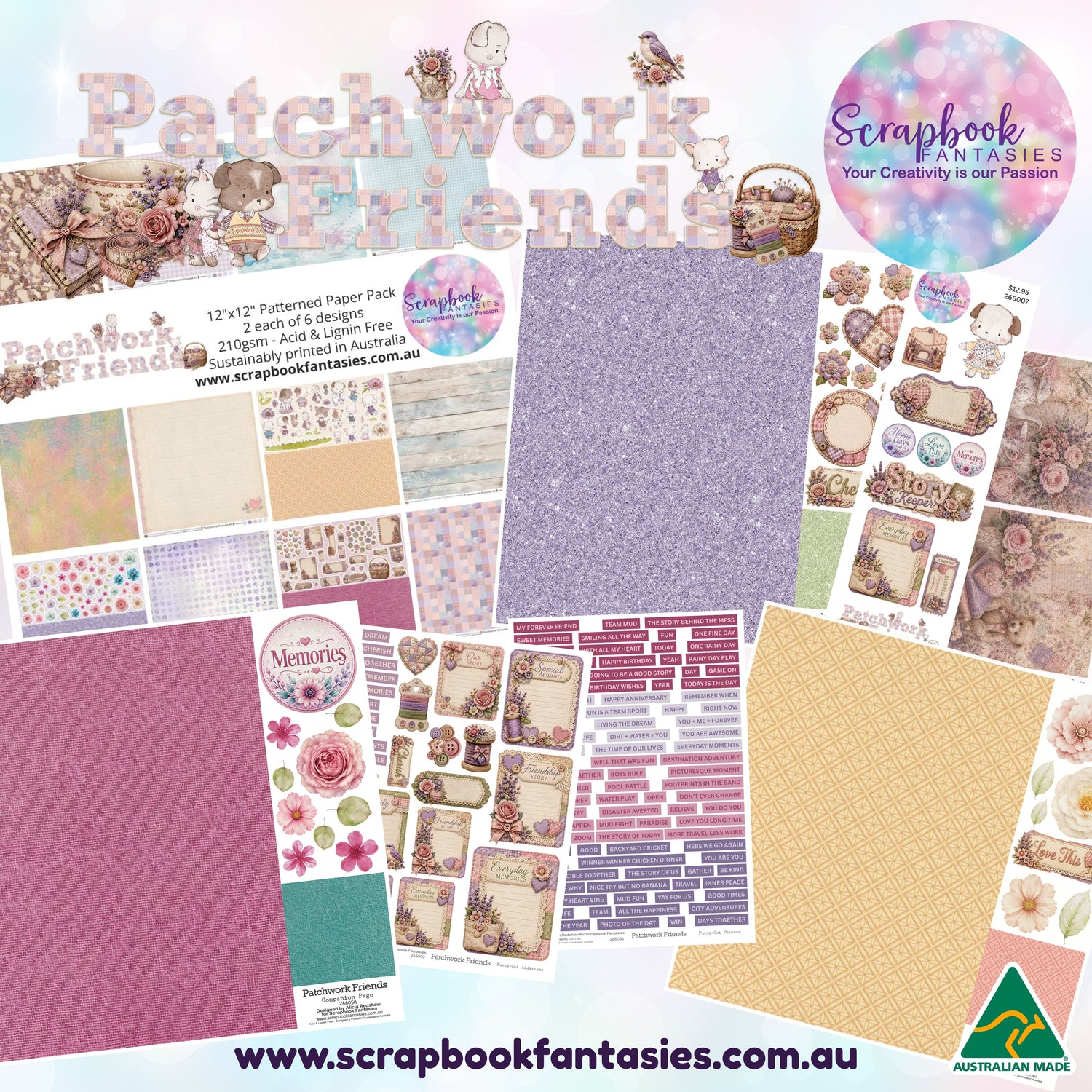 Patchwork Friends Scrapbooking and Papercrafting Collection