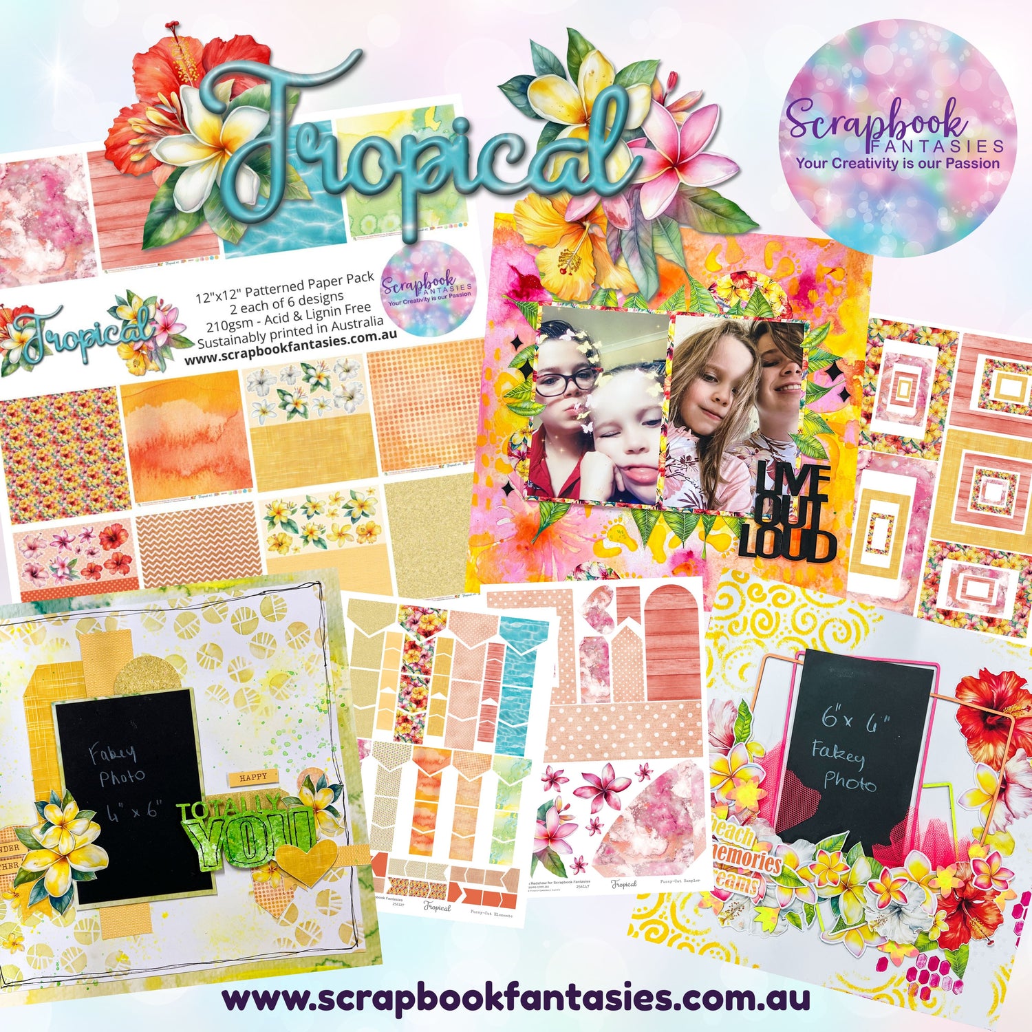 Tropical Scrapbooking & Papercrafting Collection