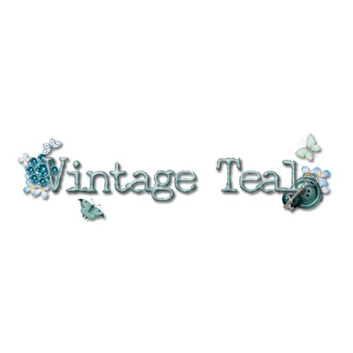 Vintage Teal Scrapbooking & Papercrafting Collection