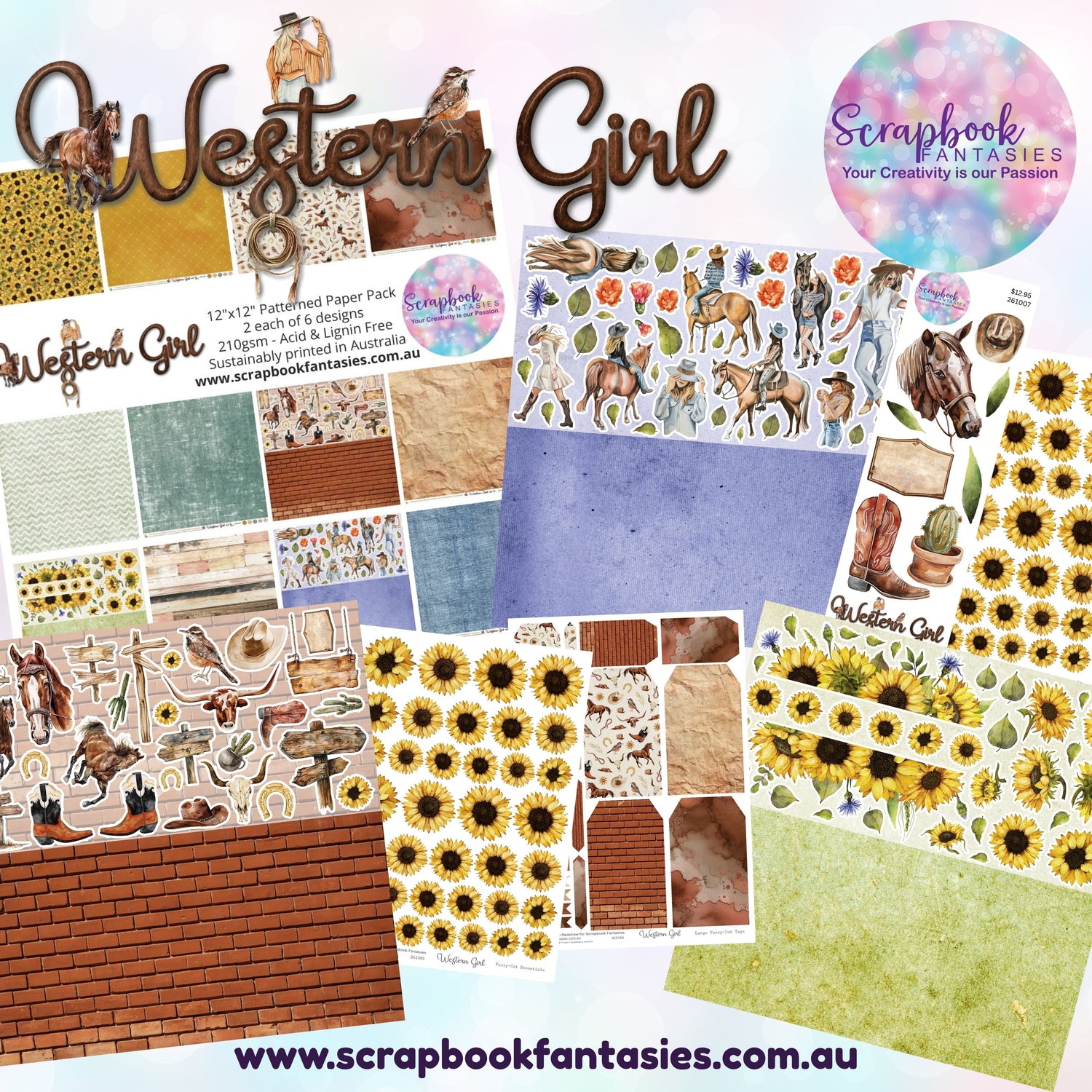 Western Girl Scrapbooking and Papercrafting Collection
