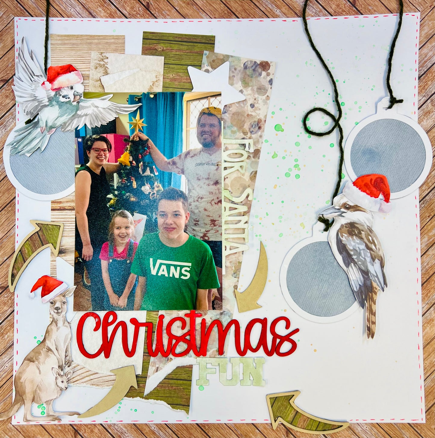 Aussie Super Weekend Class 1 Kit - Aussie Christmas Scrapbook Layout Class with Naomi-Jon Redshaw - Friday 29 November 2024