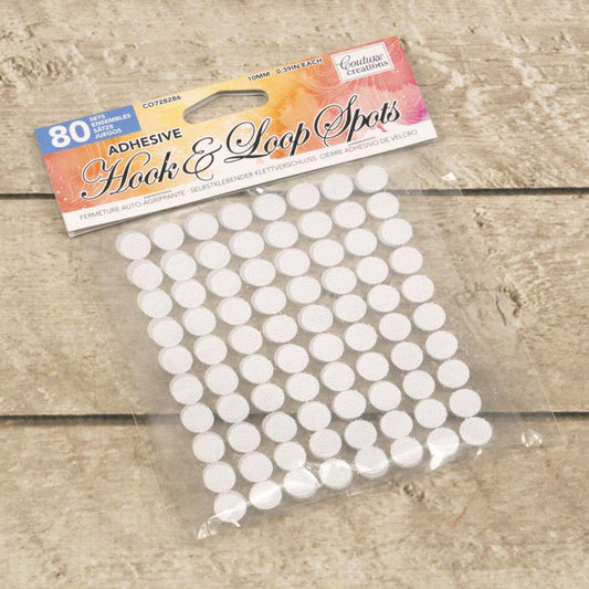 Couture Creations Adhesive Hook & Loop Spots - 80x10mm sets - CO728286